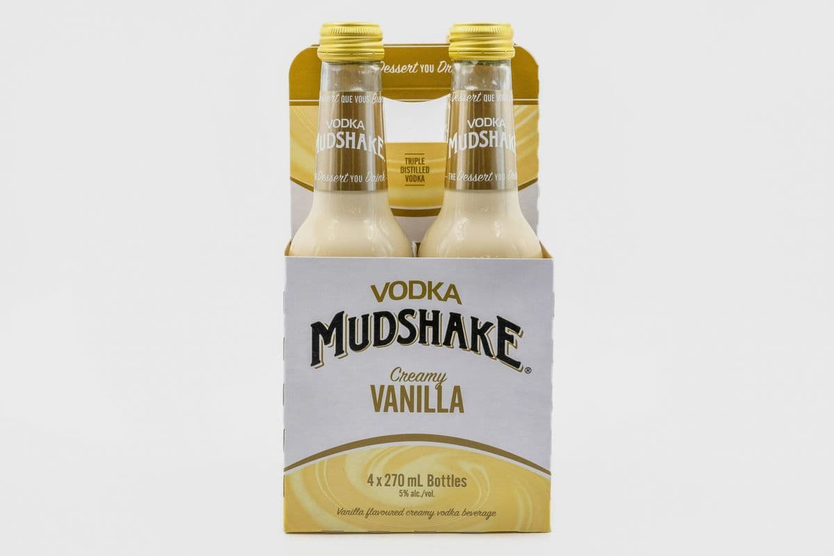 Mudshake Vodka Creamy Vanilla (4 x 270 ml Bottles)