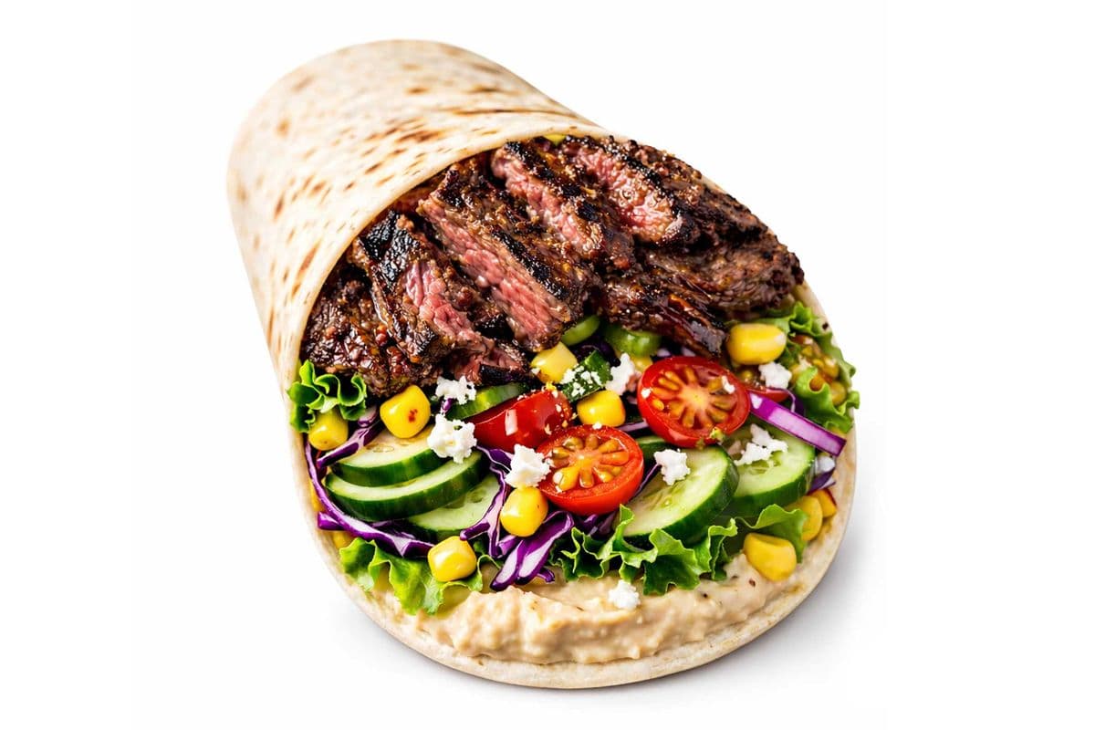 Mexican Arrachera Steak Wrap