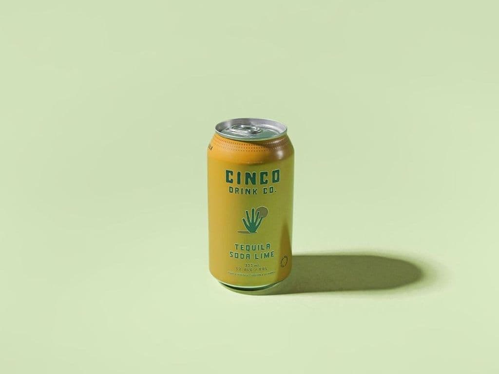 Cinco Tequila Soda Bottle