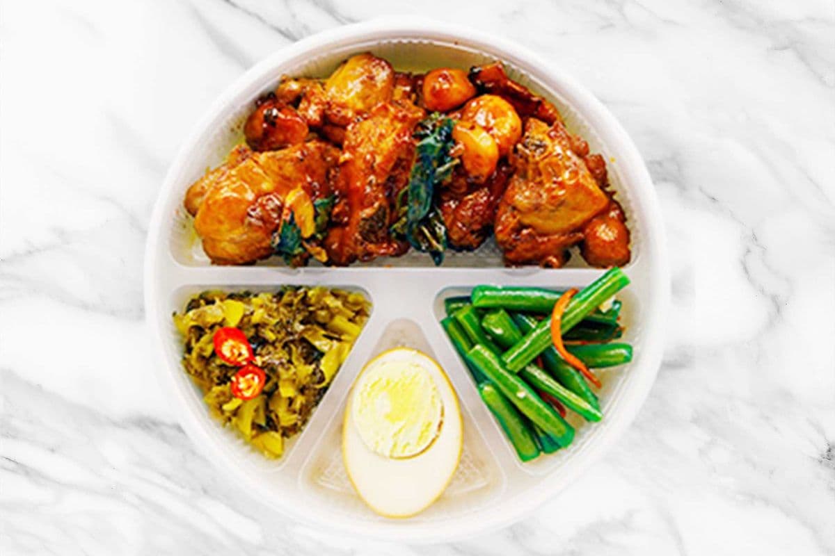 [Promo] Simmer Chicken with Basil & Triple Sauce Bento Box 三杯雞便當
