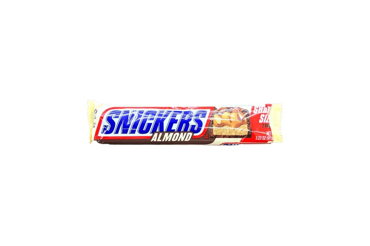 Snickers Almond Share Size (USA) (91.6g) (210 Cal)