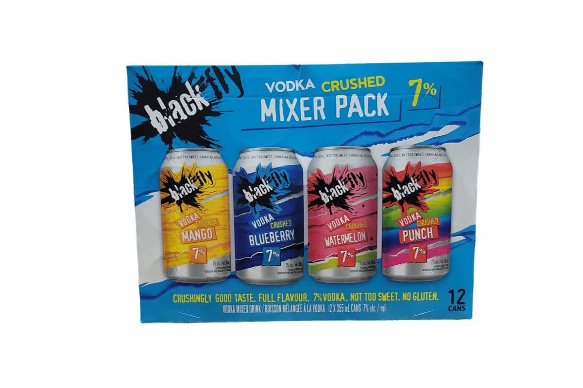 Black Fly Vodka Crushed Mixer Pack (12 x 355ml Cans)