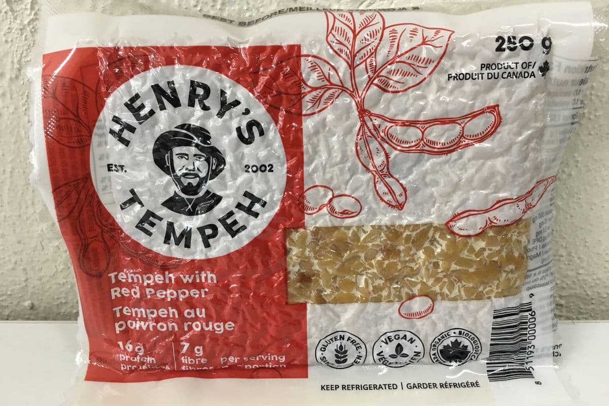 Henry's Tempeh, Soy Red Pepper (250 g)