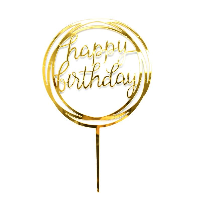 Happy Birthday Cake Topper