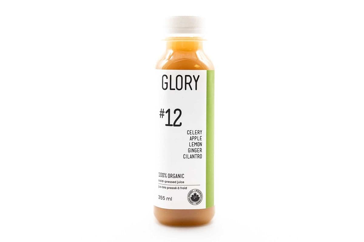 #12 Juice: Celery Apple Lemon Ginger Cilantro [12oz]