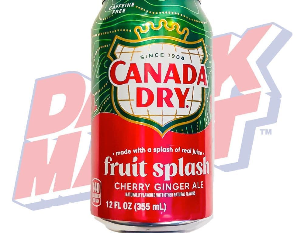 Canada Dry Fruit Splash Cherry Ginger Ale - 355ml