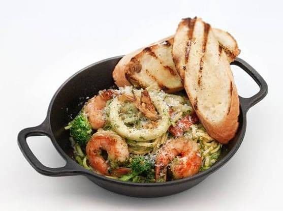 Seafood Pesto Pasta
