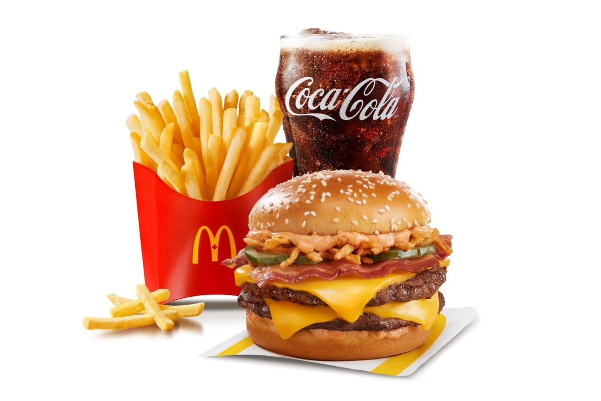 Double Maple BBQ & Bacon Quarter Pounder with Cheese Extra Value Meal [1250-1460 Cals]