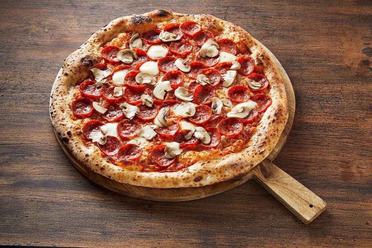 Pepperoni and Mushroom Pizza
