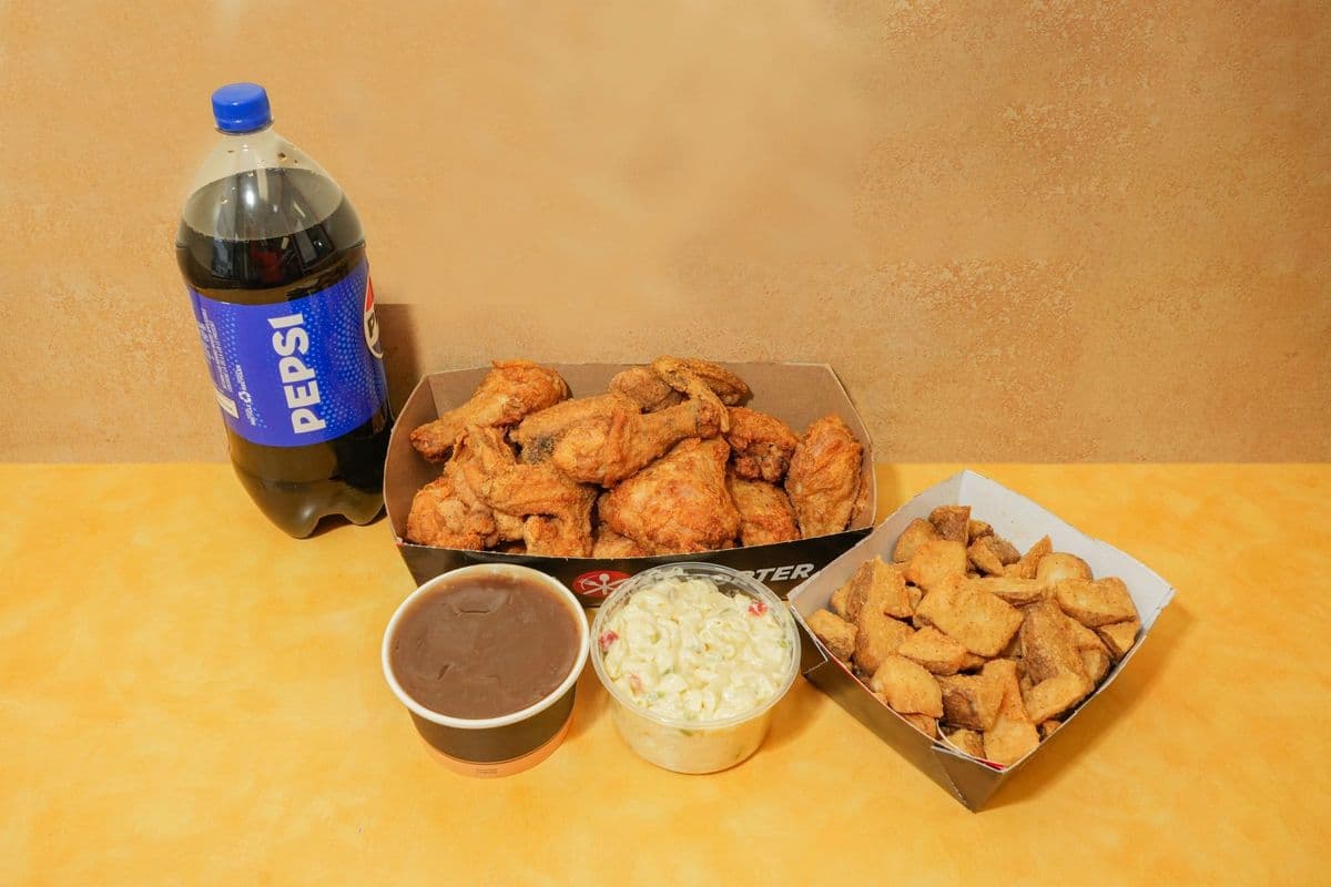 Mother's day special- (13 pcs) with Large Wedges or Fries, Gravy, Salad (Limited Combo- 13+W/F+S+G)