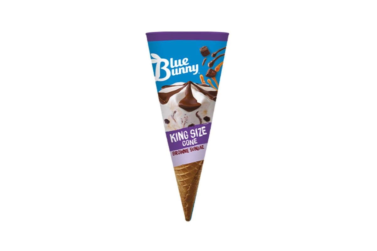 Blue Bunny King Size Cone Brownie Sundae (236 ml)