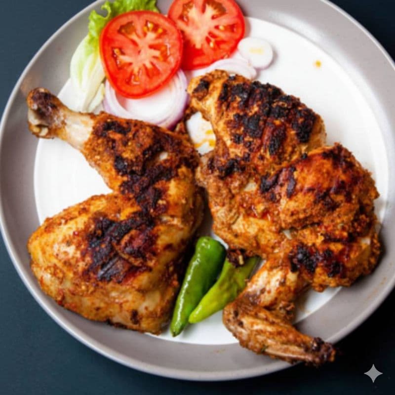 Demi-poulet tandoori / Tandoori Chicken Half