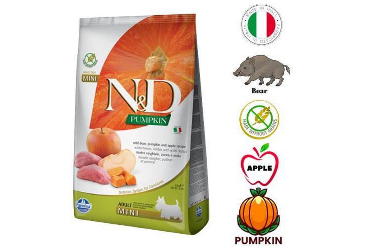 Farmina - Boar & Apple Adult Mini Dry Dog Food (5.5 lb)