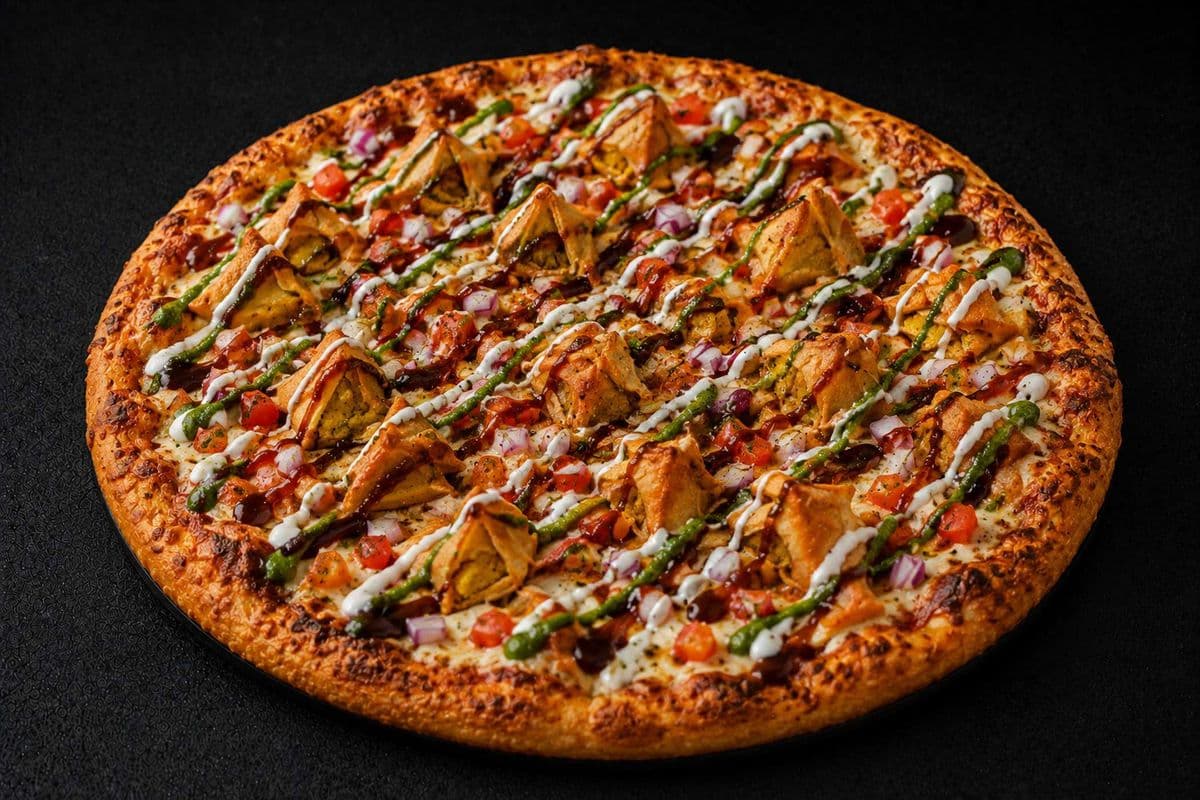 Ultimate Samosa Chaat Pizza