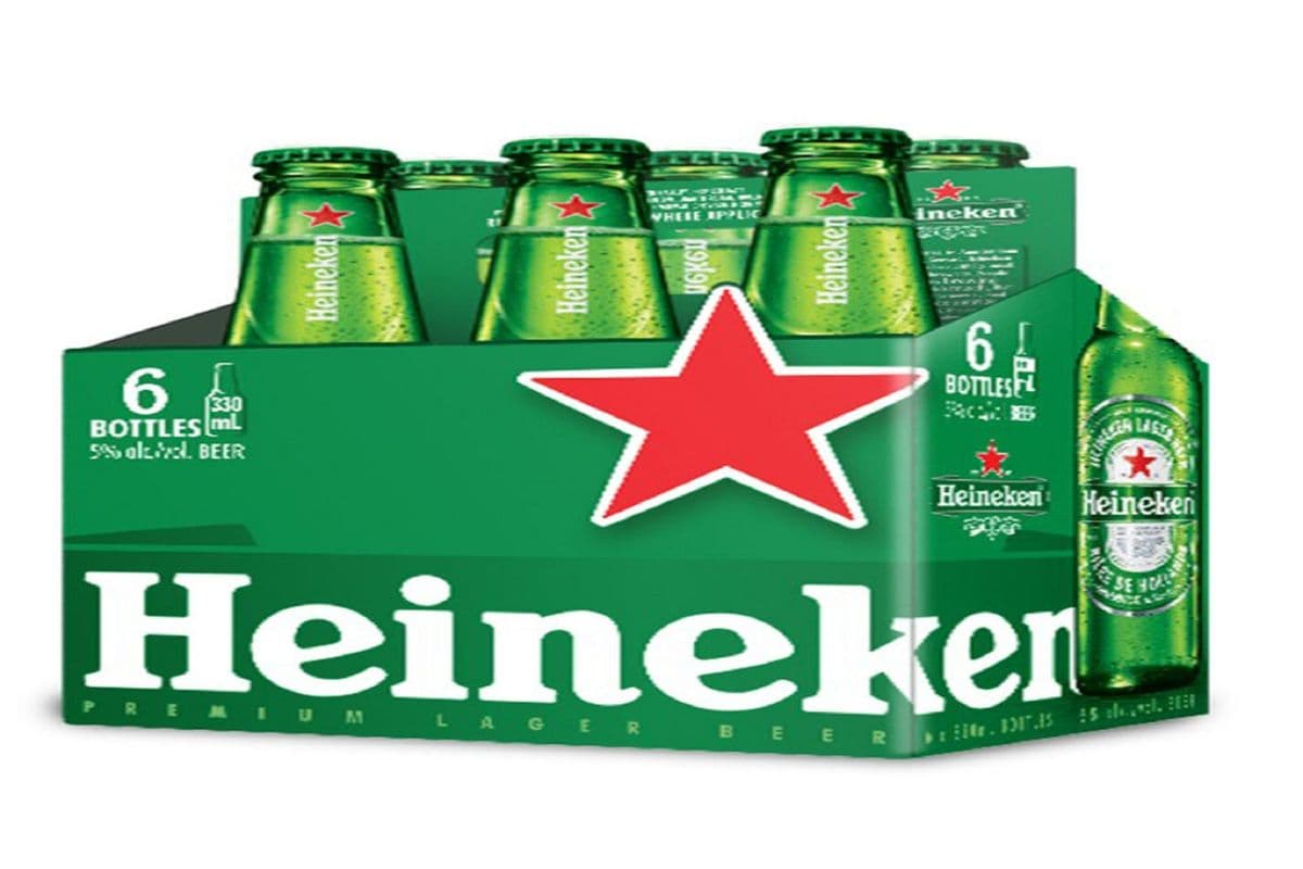 HEINEKEN (6 BTL X 355ML) 5.0% ABV (6 x 355 mL)