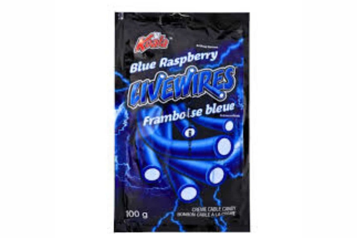 Koala Livewires Blue Raspberry Cream Cables Candy (100 g)