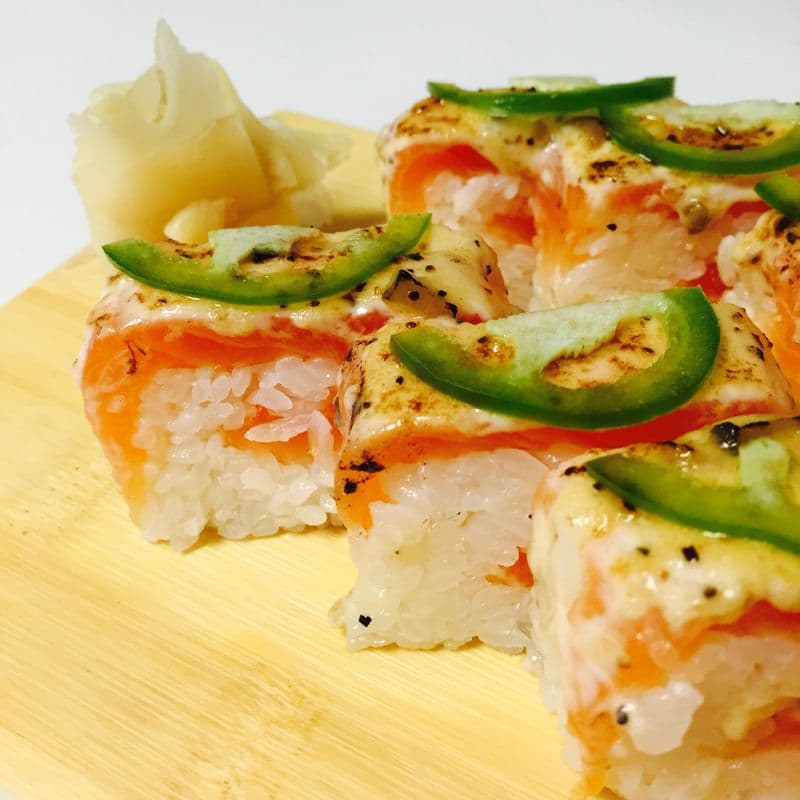 Salmon Oshi Sushi