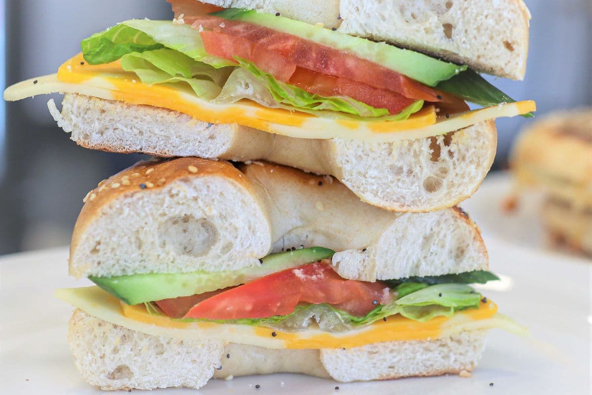 Build Your Sliced Cheese Bagel