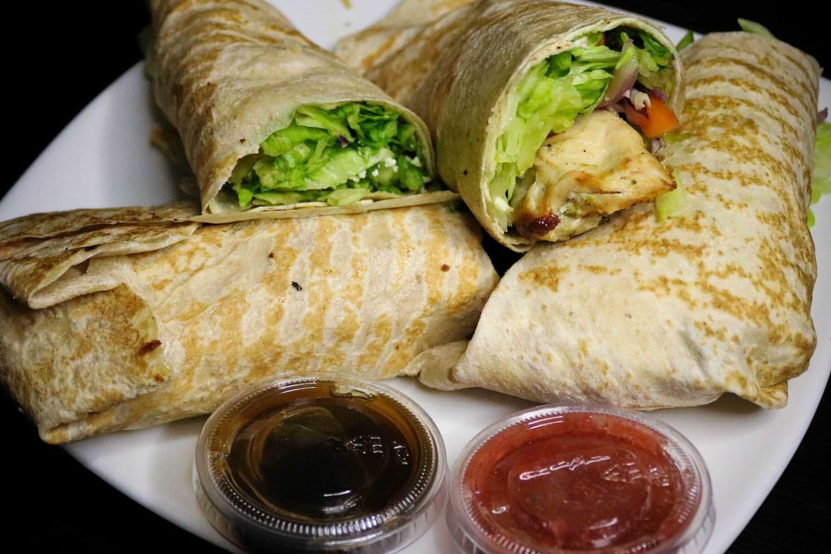 Falafal with Rice and Salad