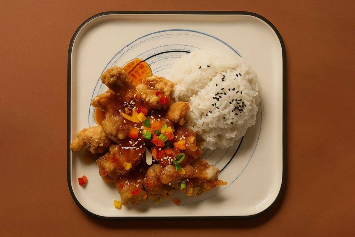 C1. Sunrise Chicken Rice Bowl 盐酥鸡饭
