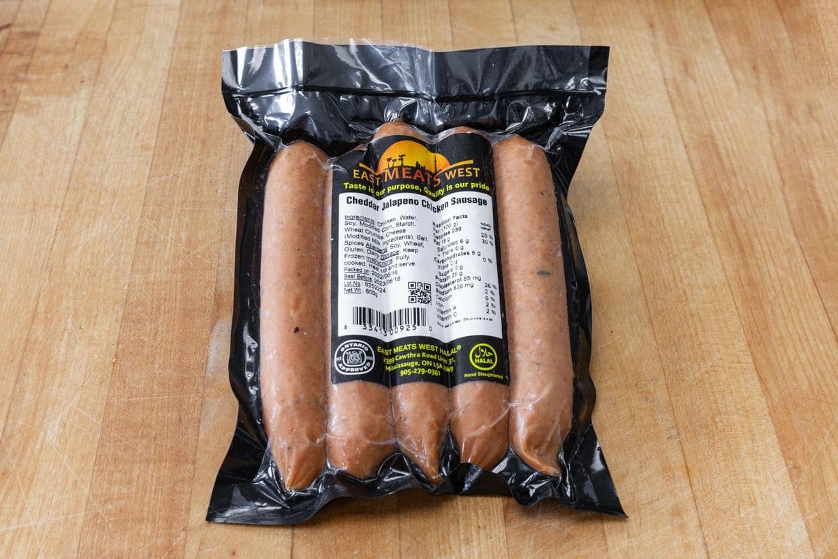 Cheddar Jalapeno Chicken Sausage (Pack of 5) (580 g)