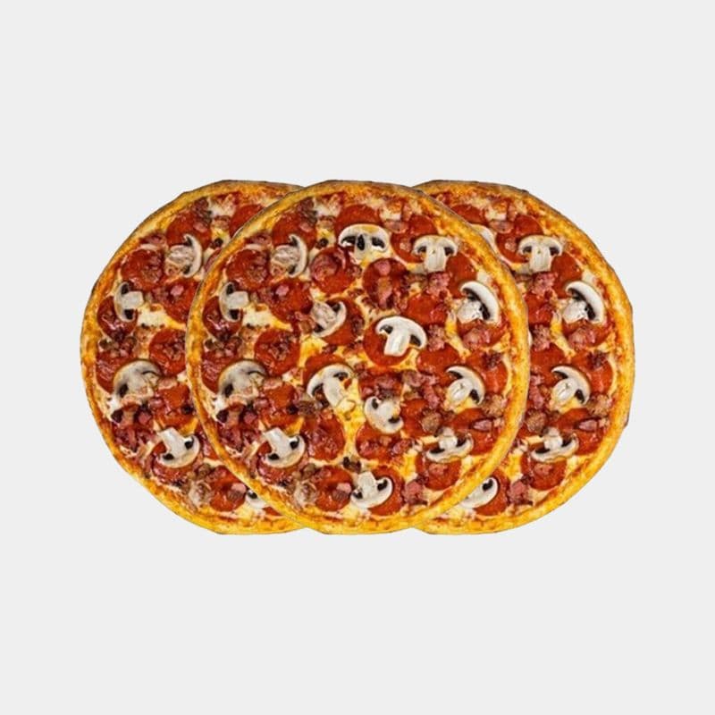 3 Small Pizzas