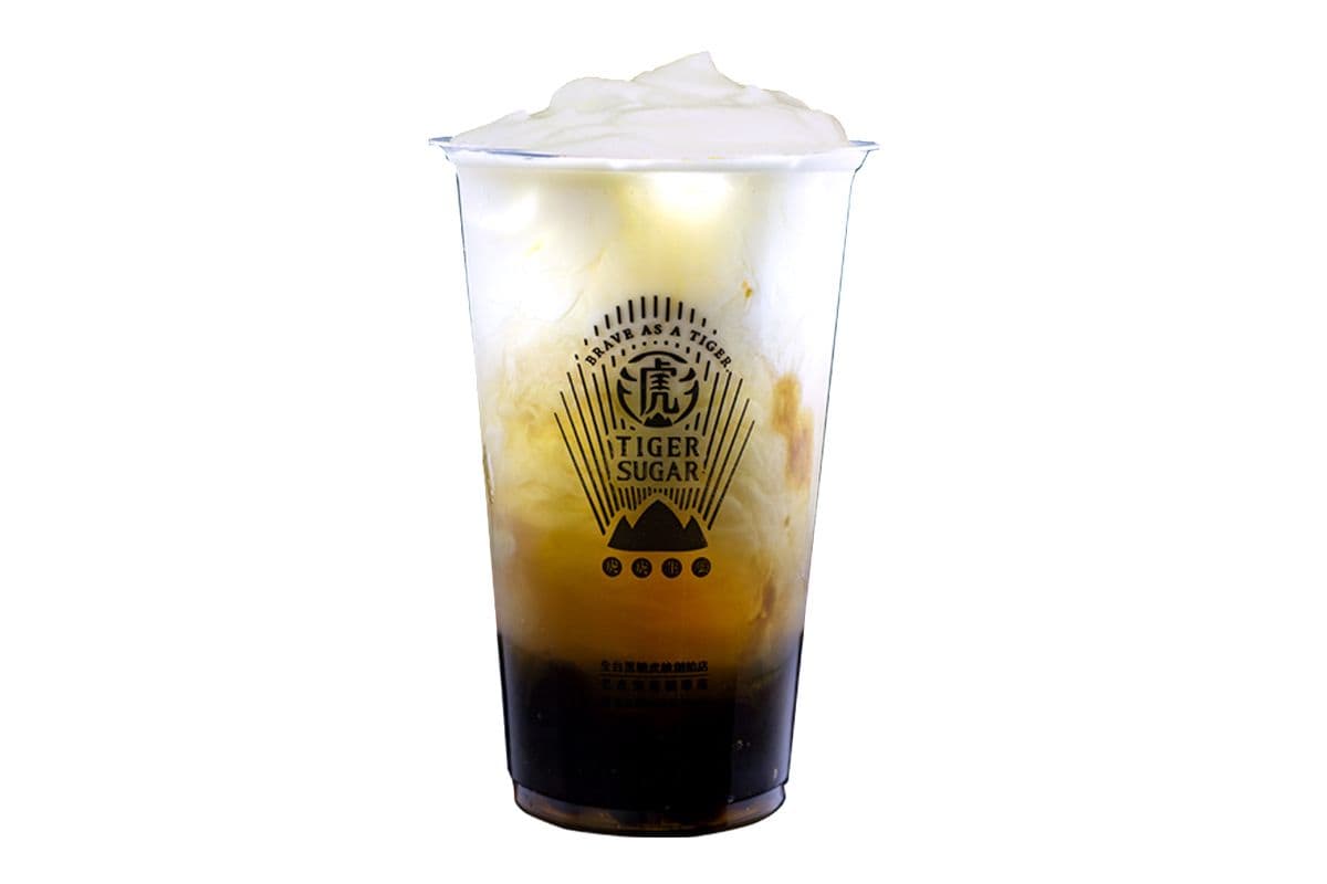 Green Tea Latte Pearl w/Cream Mousse / 珍珠綠茶厚拿鐵 / 含奶霜