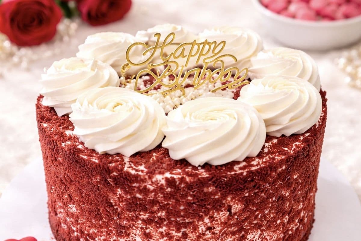 Red Velvet with White Chocolate Cake
