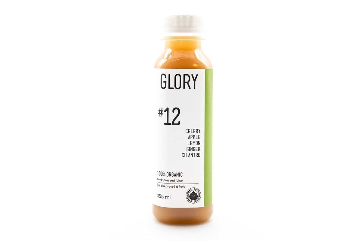 #12 Juice: Celery Apple Lemon Ginger Cilantro [12oz]