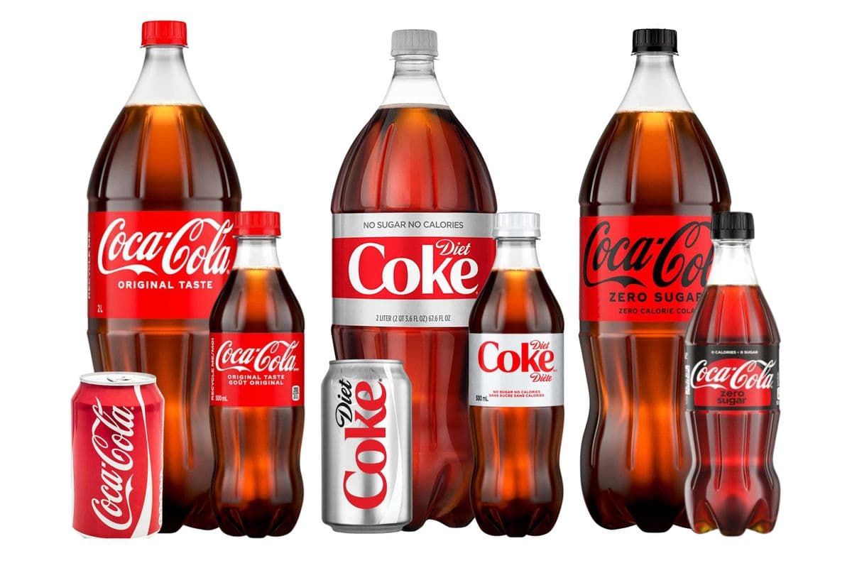 Coca Cola Original, Diet, Zero (355ml- 2L)