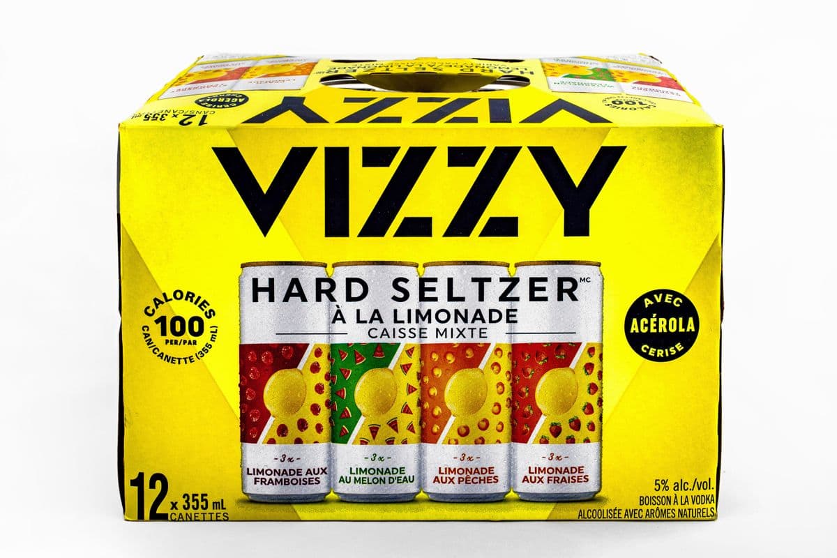 Vizzy Lemonade Seltzer Mixer (12 x 355 ml)