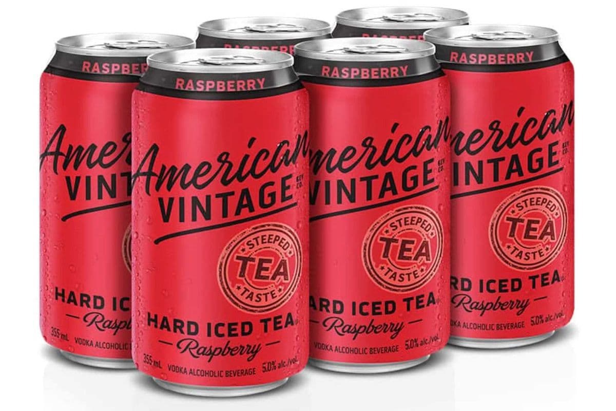 American Vintage Hard Iced Tea Vodka, Raspberry (6 x 335 ml) (1 x 335 ml)