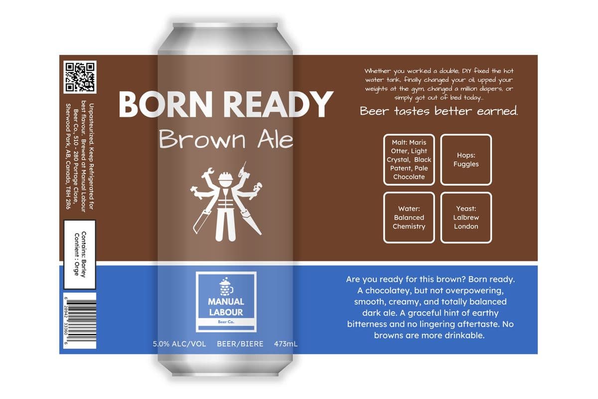 Born Ready Brown Ale (1 x 473 ml)