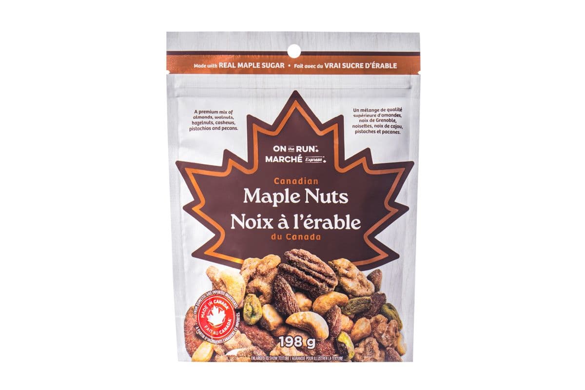 Marché Express Noix à l'érable du Canada (198g) 77848 / On The Run Canadian Maple Nuts (198g) 77848