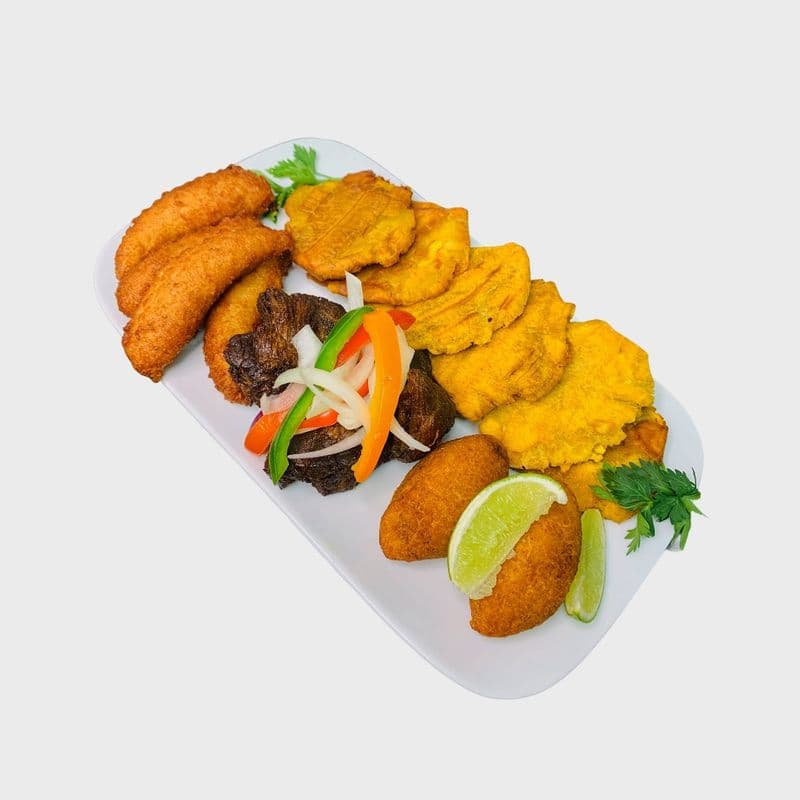 Plat Tassot Fritay de Cabri / Fried Goat plate