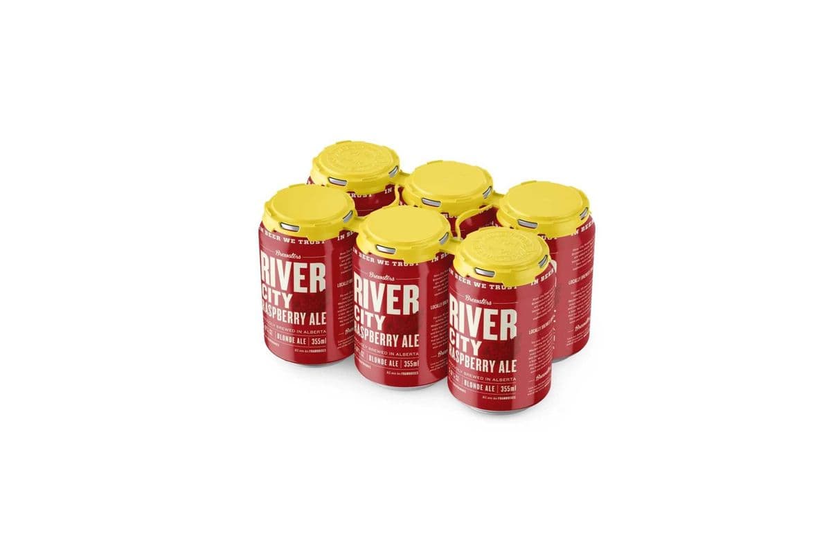 804338. BREWSTERS RIVER CITY RASPBERRY (6 x 355ML (CANS))