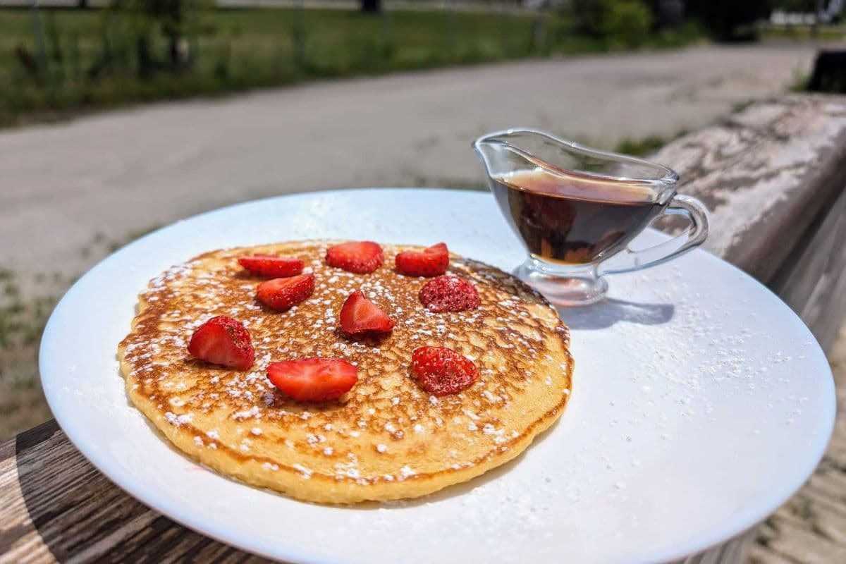 Stack of buttermilk pancakes