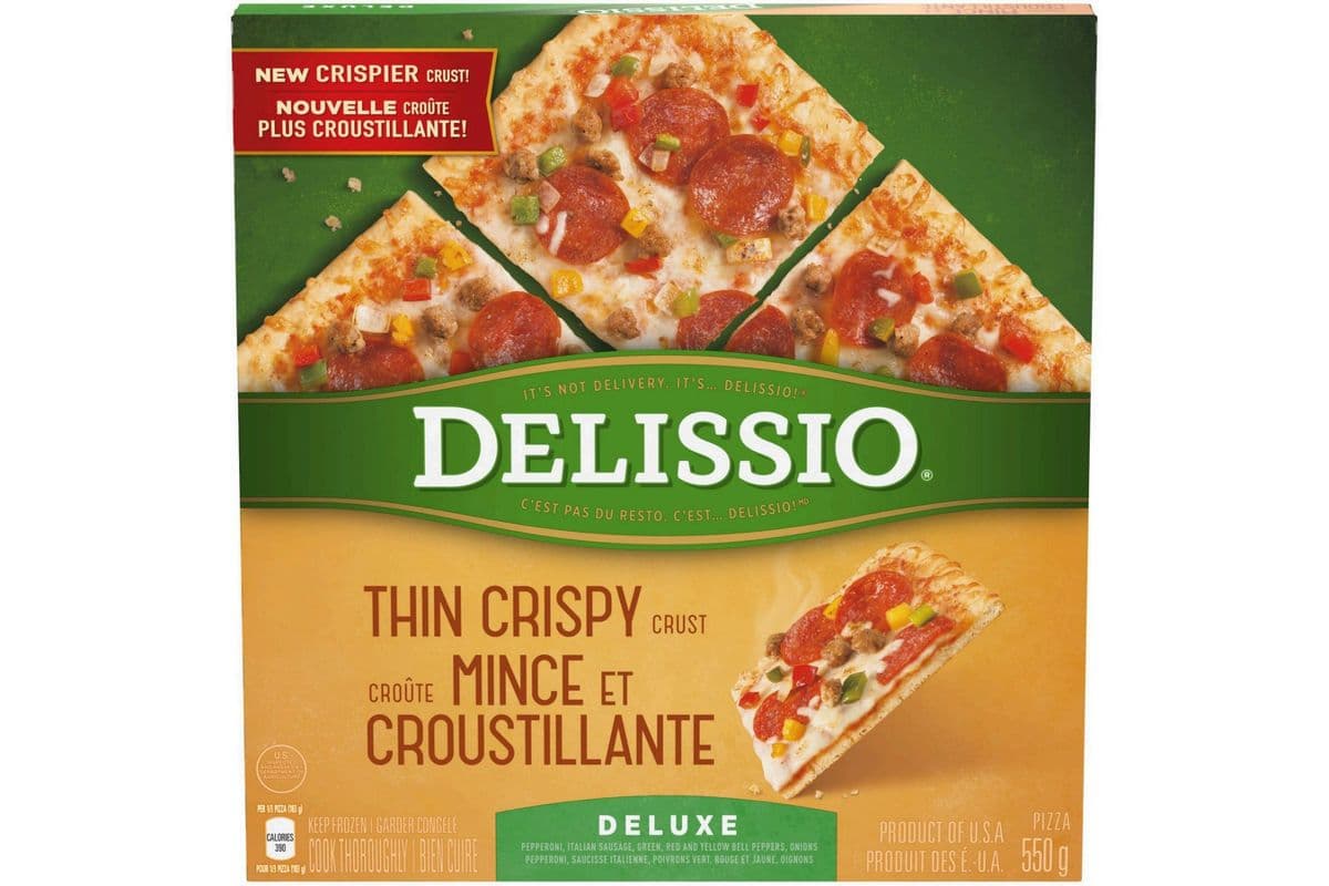 Delissio Thin Crispy Crust Pizza (550g)