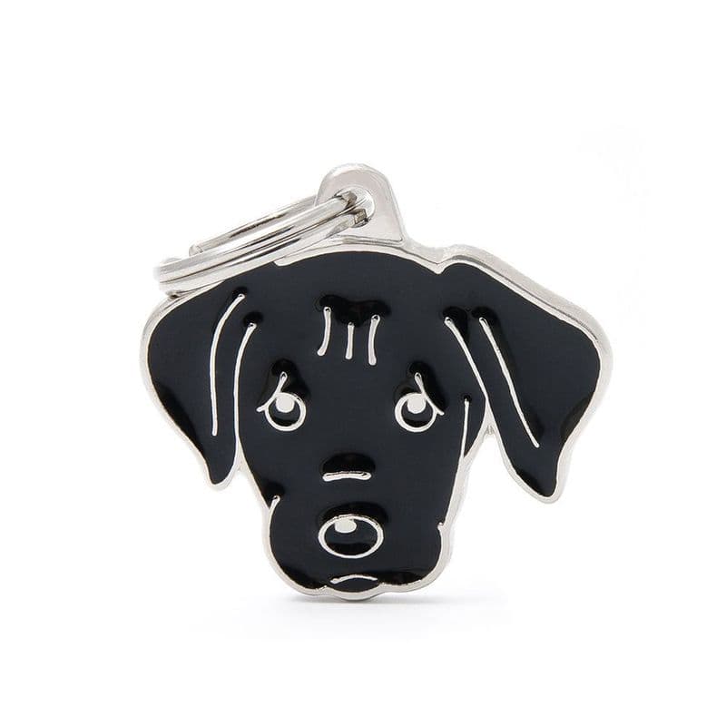 MyFamily Black Labrador Engraved Tag