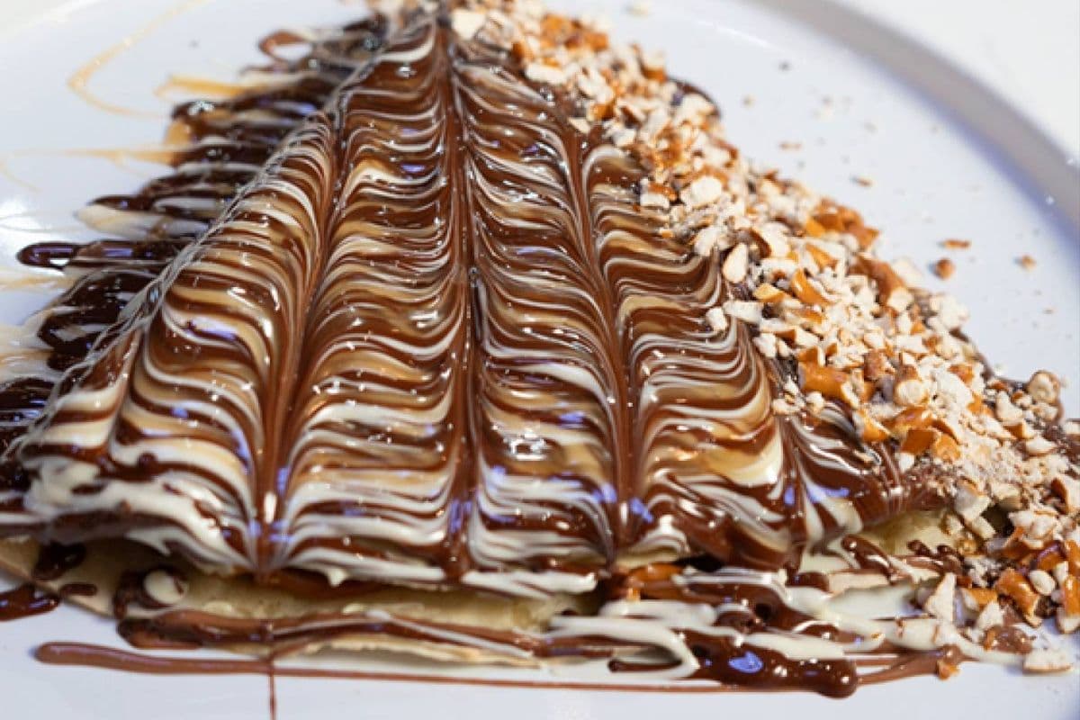 Salted Caramel Belgian Crepe