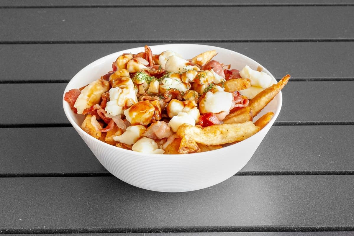 Bacon and Cheese Poutine