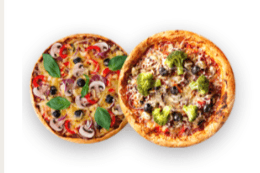 Two Small Pizzas
