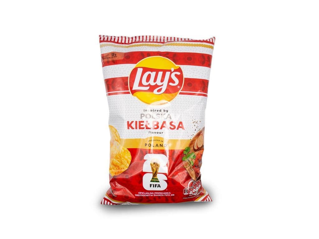 Lays Kielbasa Sausage Polish Potato Chips 130g European Snack