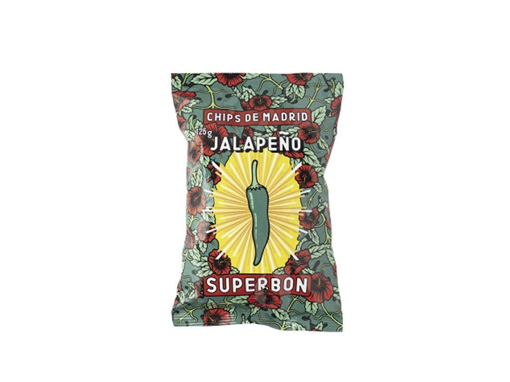 Superbon Jalapeno Spanish Kettle Cooked Potato Chips 125g Snack