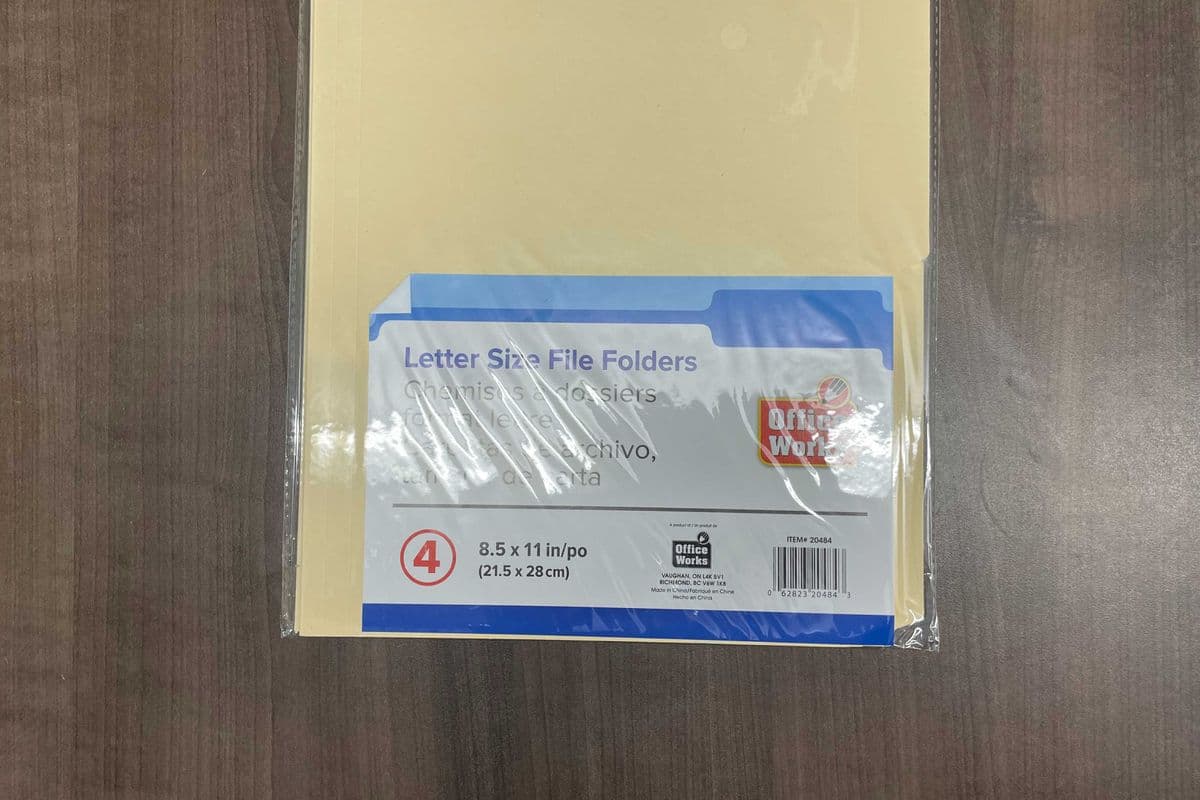 Letter Size File Folder 4pc (4 pcs)