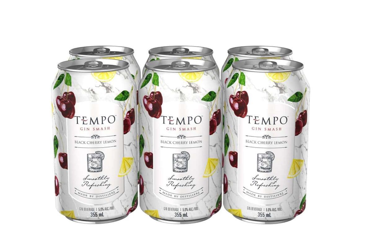 Tempo Gin Smash Black Cherry Lemon (6 x 355ml Cans)