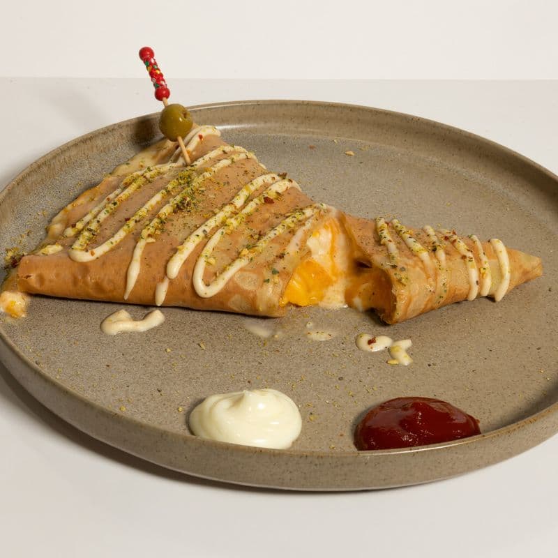 Crêpe salée Cheesy / Cheesy Savory Crepe 