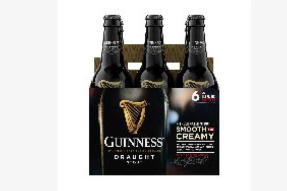 Guinness Draught Stout 6 x 330 ML Bottles (1 x 330 ml bottles)