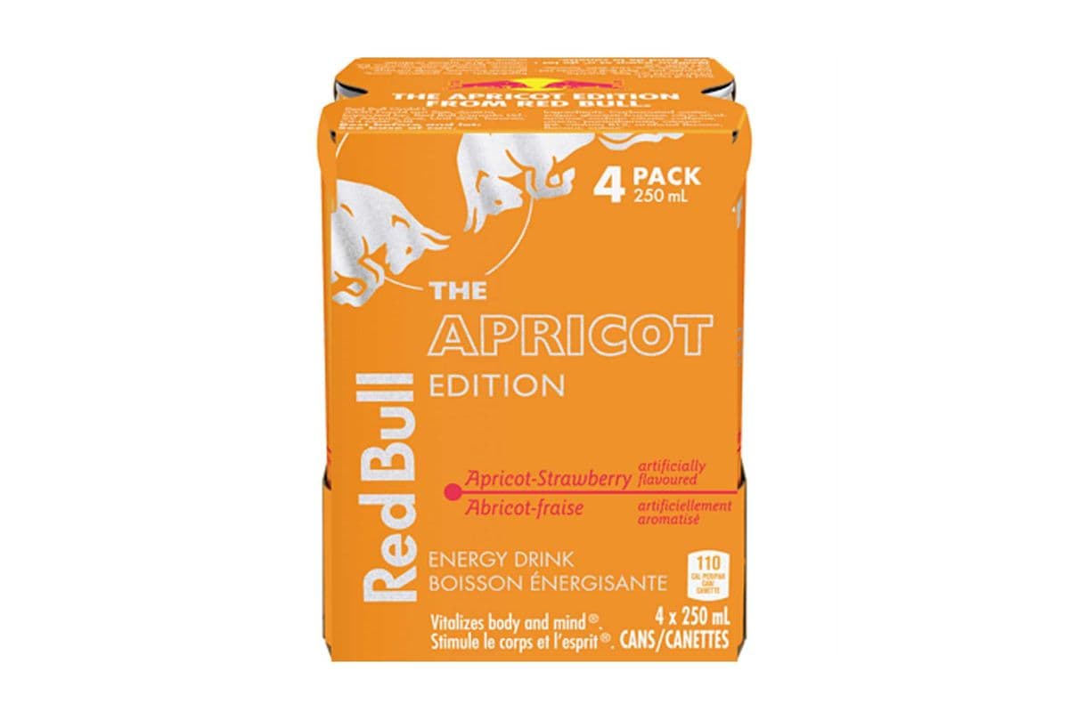 Red Bull Apricot Strawberry Can 250ml 4PK
