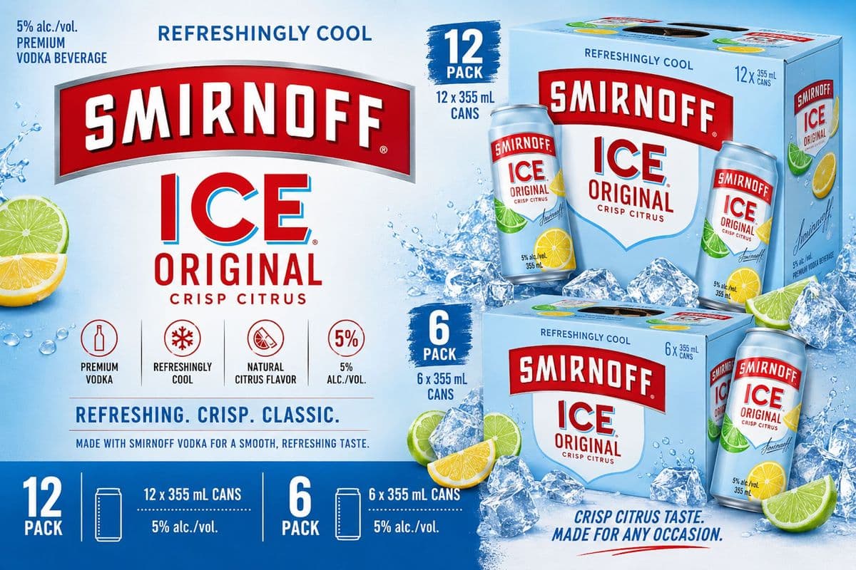 Smirnoff ICE Original 355 ml 12 pack cans (1 x 355 mL)